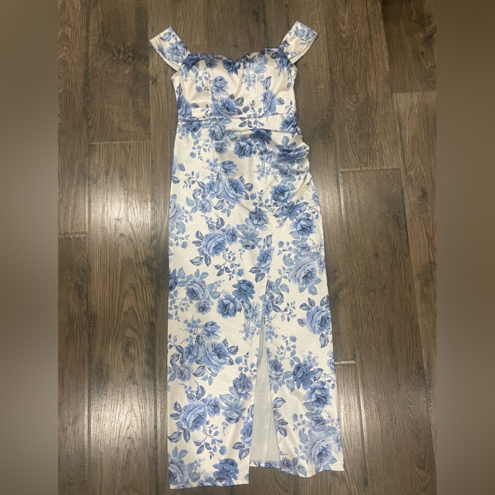 Speechless floral off the shoulder maxi dress
